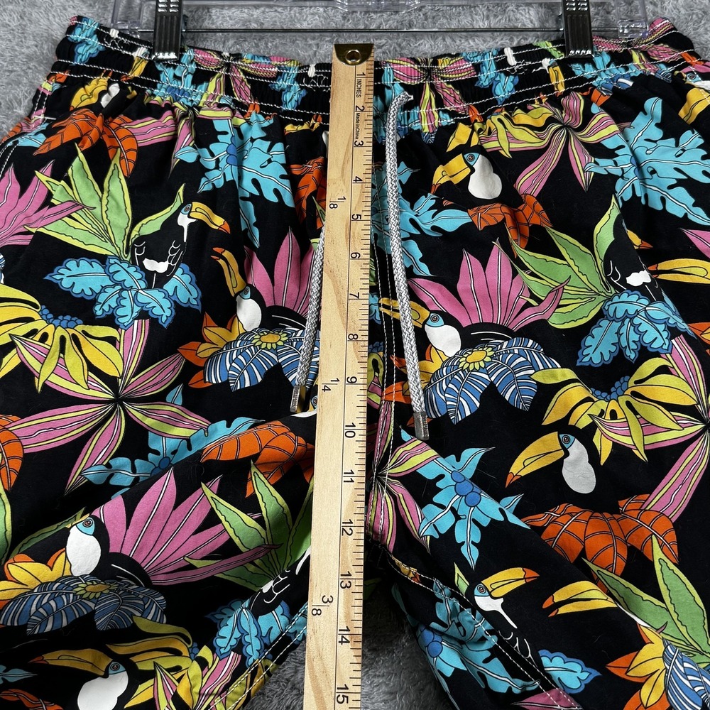 Vilebrequin Shorts Mens 2XL Multicolor Tropical Toucan Swim Trunks Hawaiian - Picture 4 of 16